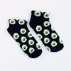 Çorap N236 - Ananaslı Siyah Bilek Çorap Küçük 
