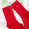 Çorap N249 - Minimal Serisi Kirazlı Kırmızı Çorap Küçük 