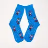 Çorap N391 - Yılbaşı Çorap - Mavi Kayakçı Flamingo Çorap Küçük 