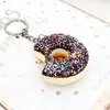 Anahtarlık -  Puf Sünger Kahverengi Doughnut  Anahtarlık Küçük 