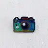 Renkli Fotoğraf Makinası Rozet Küçük 