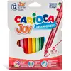Carioca Joy Keçeli Boya Kalemi Yıkanabilir 12'li Küçük 