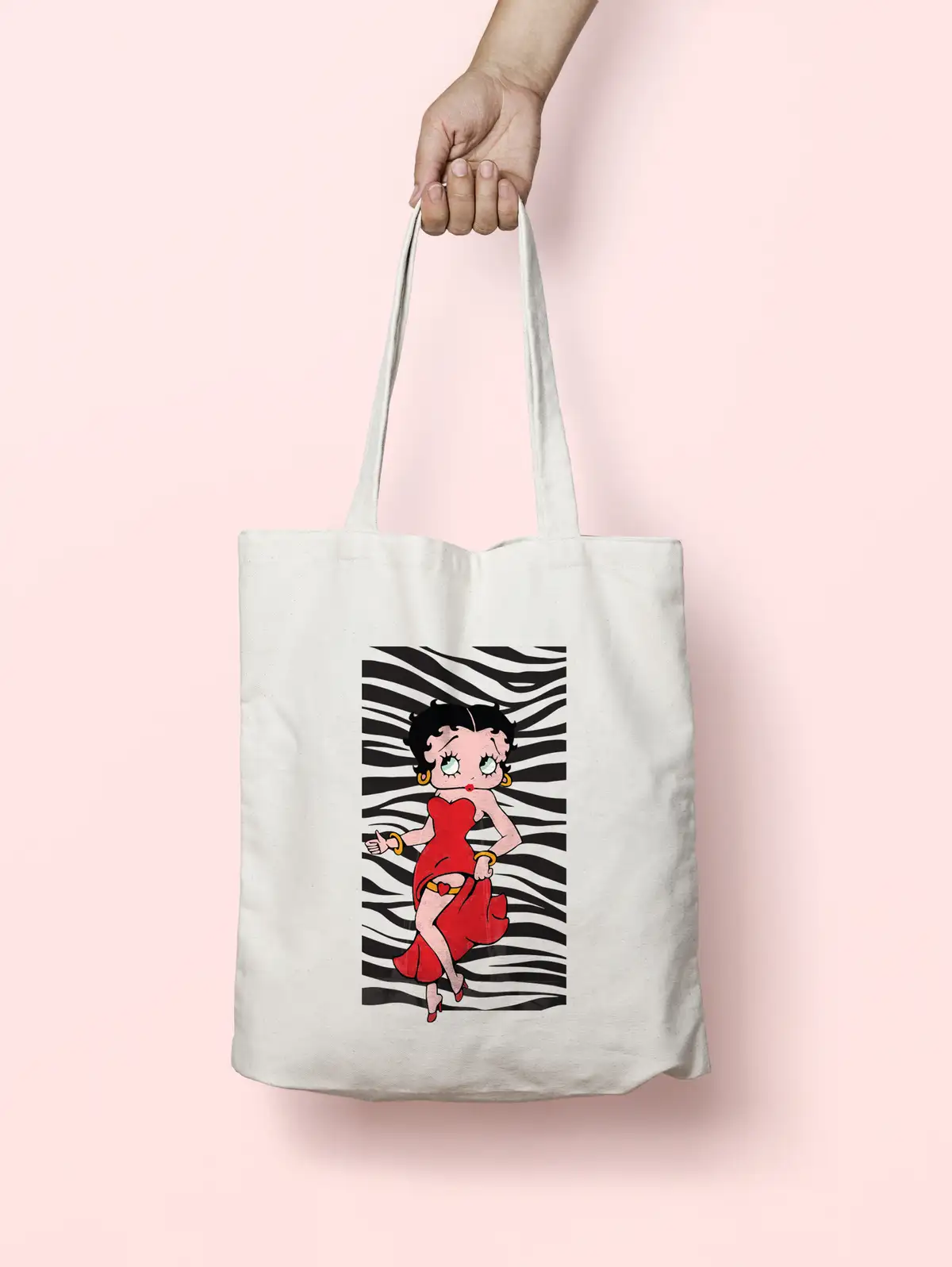 Betty Boop Zebra Hediye Bez Çanta Bikutumutluluk 0135