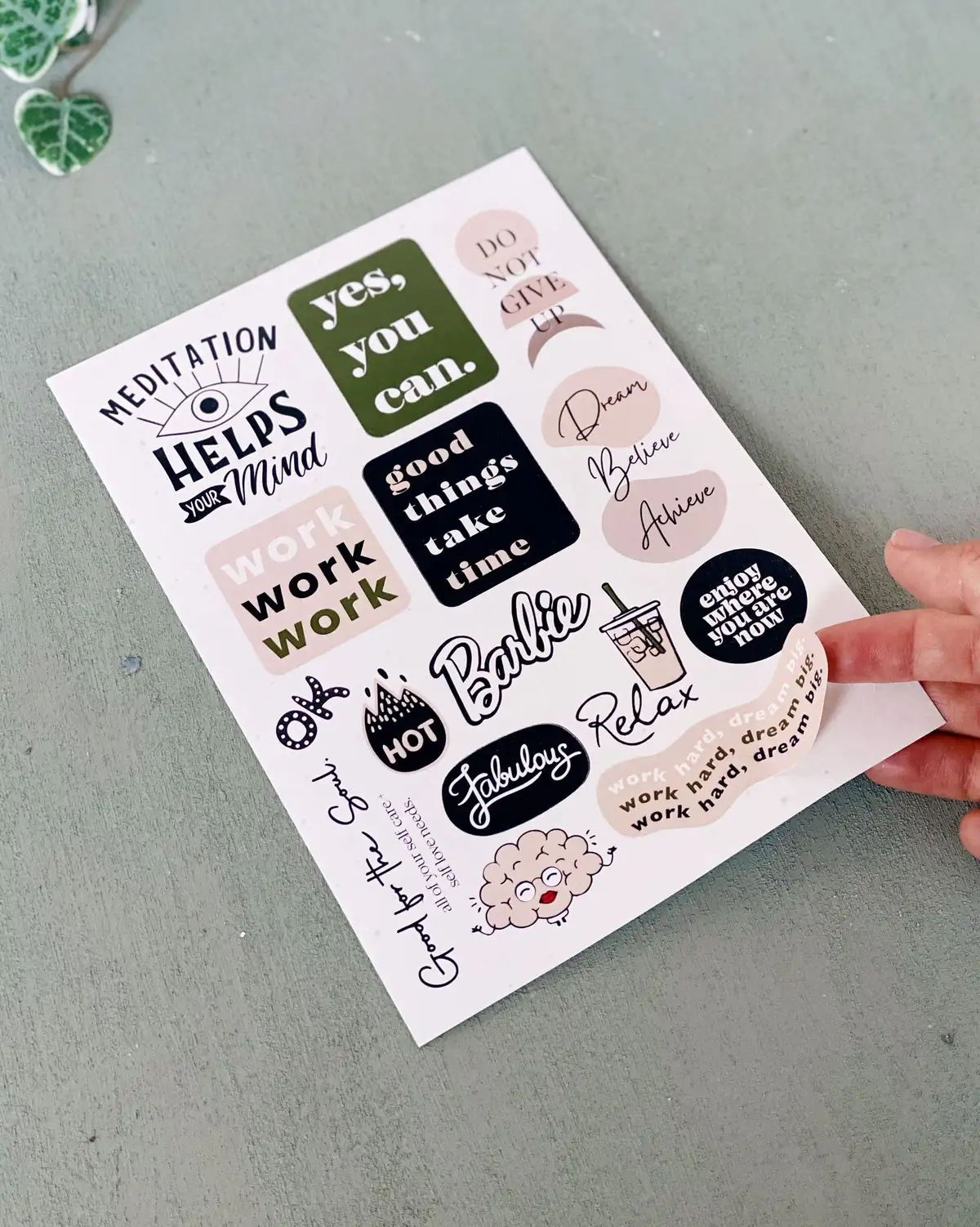 Boho Tarzıyla İçsel Yolculuğa Çıkın: Motivasyon Sticker Seti ...