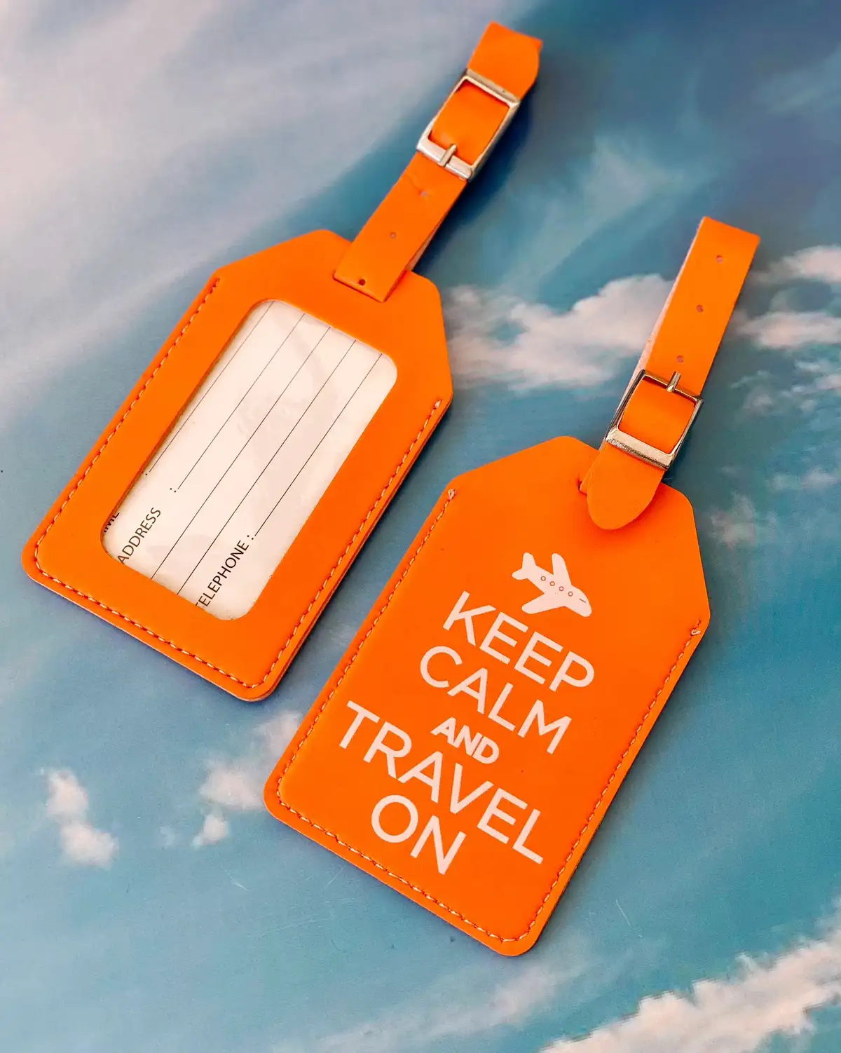 Keep Calm And Travel On Bavul Etiketi - Bikutumutluluk