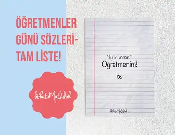 Öğretmenler Günü Sözleri