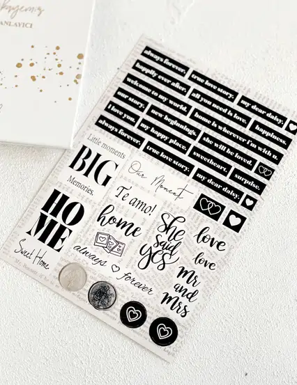 Bizim Hikayemiz Evlilik Planlayıcı Sticker Seti