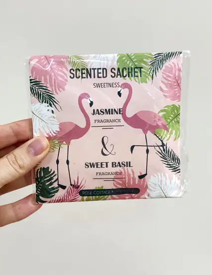 Flamingo Serisi Koku Kesesi Jasmine Fragrance ve Sweet Basil Fragrance