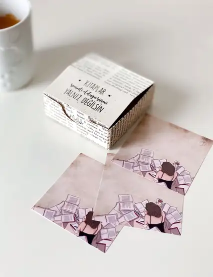 Başaracaksın Kitap Kurduna Hediye Küp Notluk