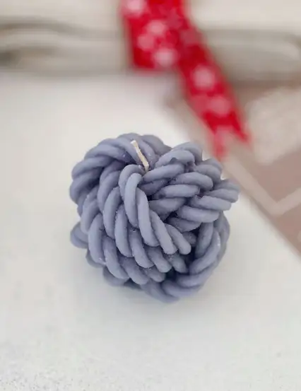 Feel Cozy Gri Yumak Mum