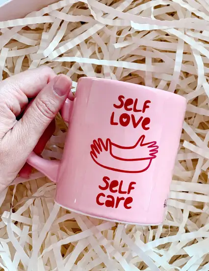 Self Love Kendime Hediye Pembe Kupa