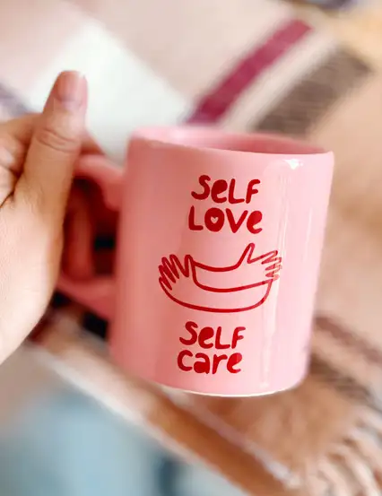 Self Love Kendime Hediye Pembe Kupa