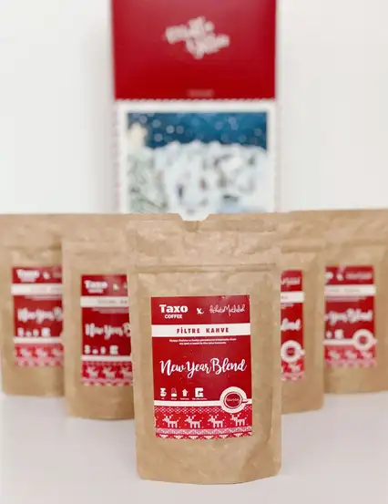 Yılbaşı Yeni Yıl Filtre Kahve 5'li Hediye Paketi - New Year Blend Taxo Coffee 50 gr.