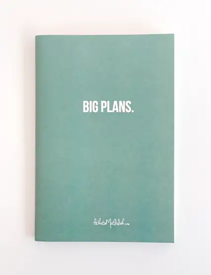 Big Plans Planner Süresiz Haftalık Planlayıcı İş Hediyesi Defter Mint