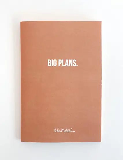 Big Plans Planner Süresiz Haftalık Planlayıcı İş Hediyesi Defter Taba Renk