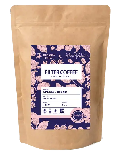 Filtre Kahve - Ruby Special Blend Filter Coffee Addis Ababa Coffee 50 gr.