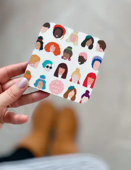 Hayatı Rengarenk Yaşa Kadınlar Bardak Altlığı