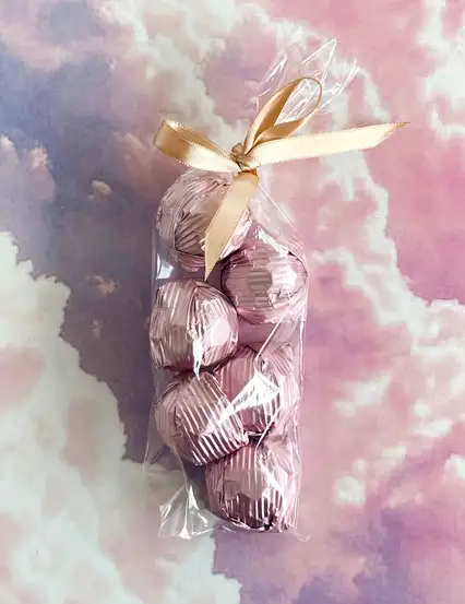 Pembe Yaldızlı Kristal Melodi Hediye Çikolata