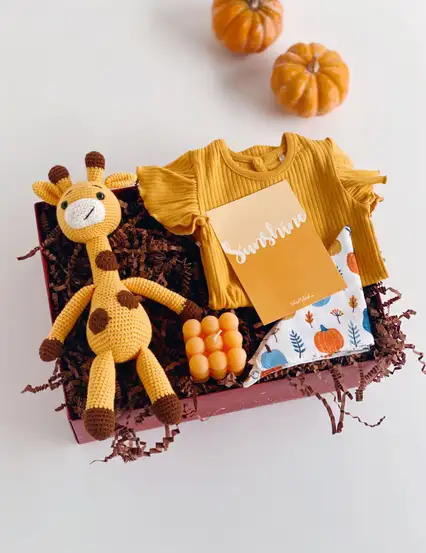 Hello Sunshine Sarı Anne Bebek Hediye Kutusu Seti