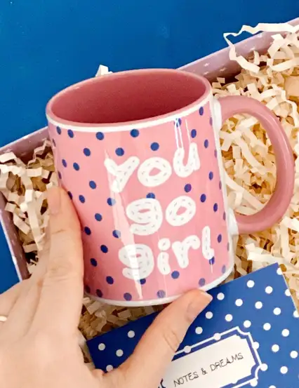 You Go Girl Parfümlü Pembe Kadına Şık Büyük Hediye Kutusu Seti