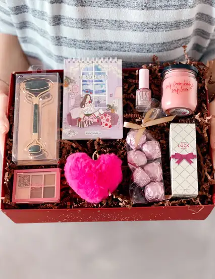 Dolu Dolu Mutluluk Self Love Parfümlü Kişisel Bakım Kadına Şık Büyük Motivasyon Hediye Kutusu Seti