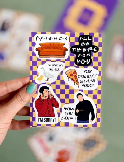 Friends Temalı Sticker Pack Joey Sticker Seti