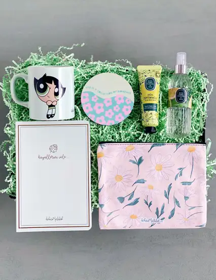 Powerpuff Girls Buttercup Motivasyon Yeşil Hediye Kutusu Seti