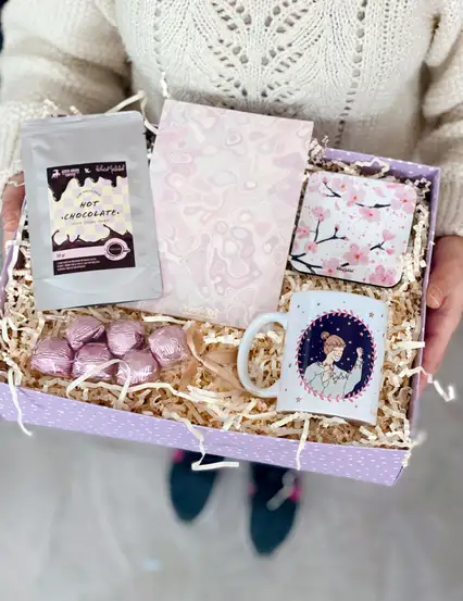 İçimden Geldi Yıldızın Parlasın Sakura Pembe Hediye Kutusu Seti