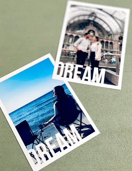 Dream Hayal Mesajlı Hediye Kişiye Özel Fotoğraf Baskısı 13 x 18 cm