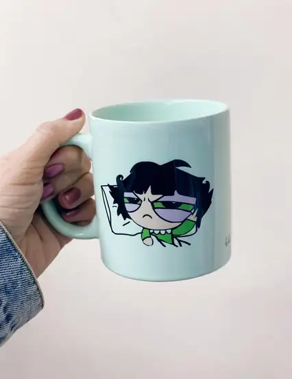 Powerpuff Girls Uykusuz Buttercup Mint Yeşil Hediye Kupa Bardak