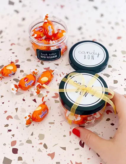 Candybon Kent Elegan Turuncu Portakallı Bayram Şekeri