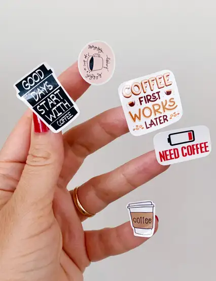 Kahve Severe Mesajlı Sticker Seti