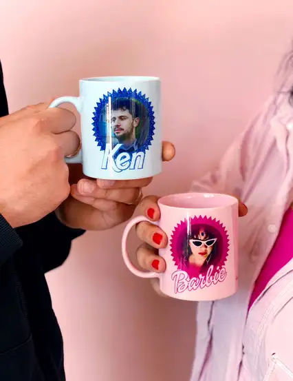 Şıkır Şıkır Barbie Kişiye Özel Fotoğraflı Kupalı Hediye Kutusu Seti