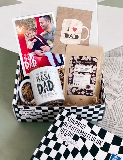 Dünyanın En İyi Babası Sensin Mesajlı Babalar Günü Hediye Kutusu Seti