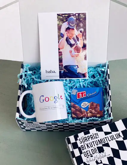 Google Onaylı Dünyanın En İyi Babasısın Çikolatalı Babalar Günü Hediye Kutusu Seti