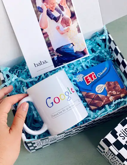 Google Onaylı Dünyanın En İyi Babasısın Çikolatalı Babalar Günü Hediye Kutusu Seti