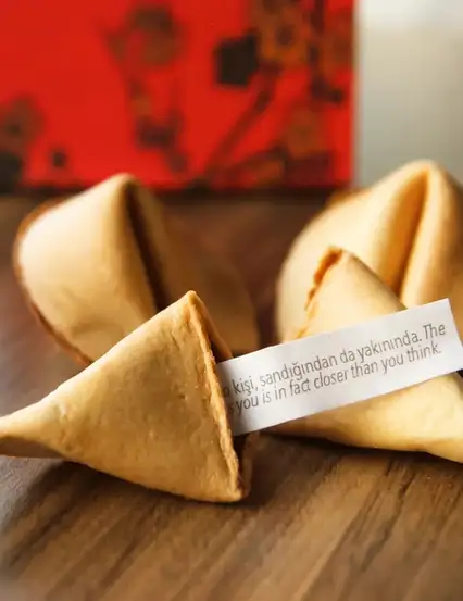 Şans Kurabiyesi Mottolu