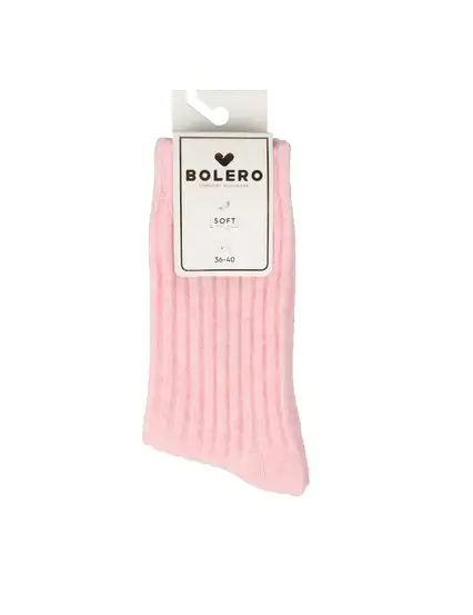 Bolero Pembe Kaşmir Dokulu Kadın Kışlık Çorap