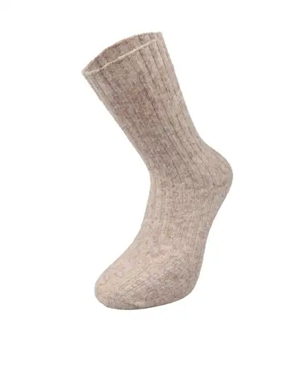 Çorap N025 - Bolero Kahverengi Kaşmir Dokulu Kadın Kışlık Çorap