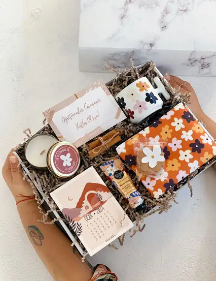 Öğretmene Boho Mutluluk Hediye Kutusu Seti