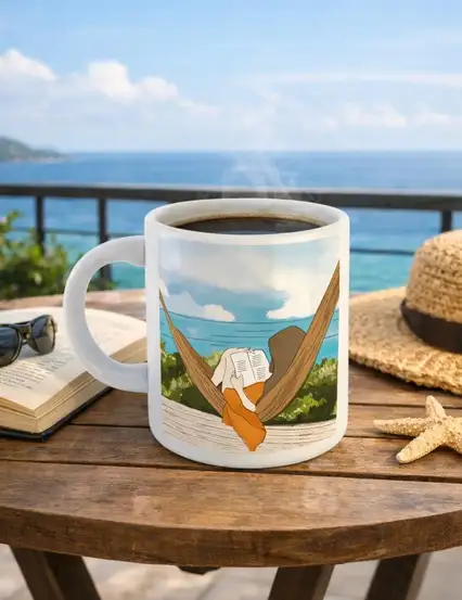 Kitapsevere Yazı Selamla Hediye Kupa Bardak