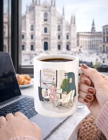 Sabah Kahvesi Milano Hediye Kupa Bardak