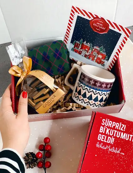 Kahve Sever Erkek Yılbaşı Hediye Kutusu