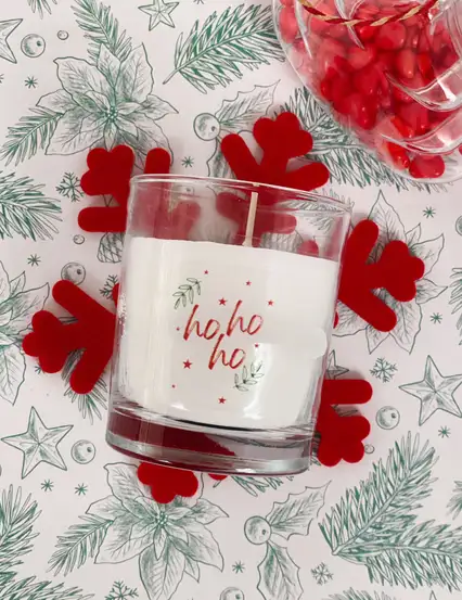 Ho Ho Ho Yılbaşı Bardak Mum