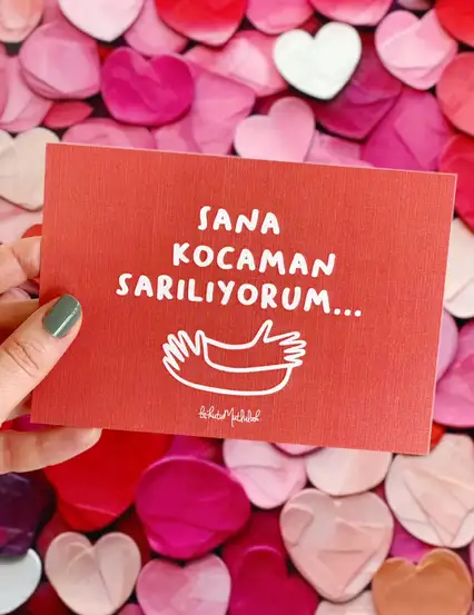 Kısa Hediye Notları Serisi Motto Kartı Kartpostal Seti (5'li)