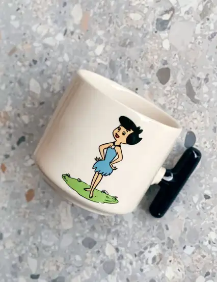 Taş Devri Betty Moloztaş Hediye Kupa Fincan