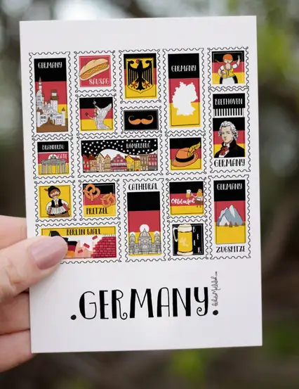 Almanya Hediye Motto Kartı - To Remember Series Germany