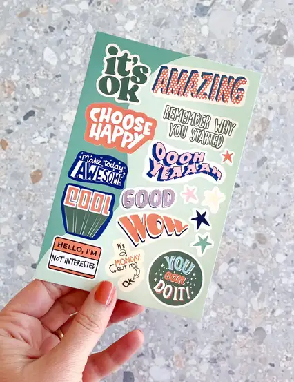 Pazartesi Motivasyonu Sticker Seti