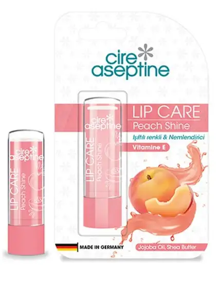 Cire Aseptine Lip Balm - Peach Shine Nemlendirici Işıltılı Dudak Bakım Kremi (Şeftali)