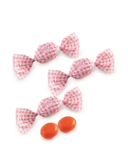 Elit Pembe Ekose Portakal Aromalı Şeker 200 gr.